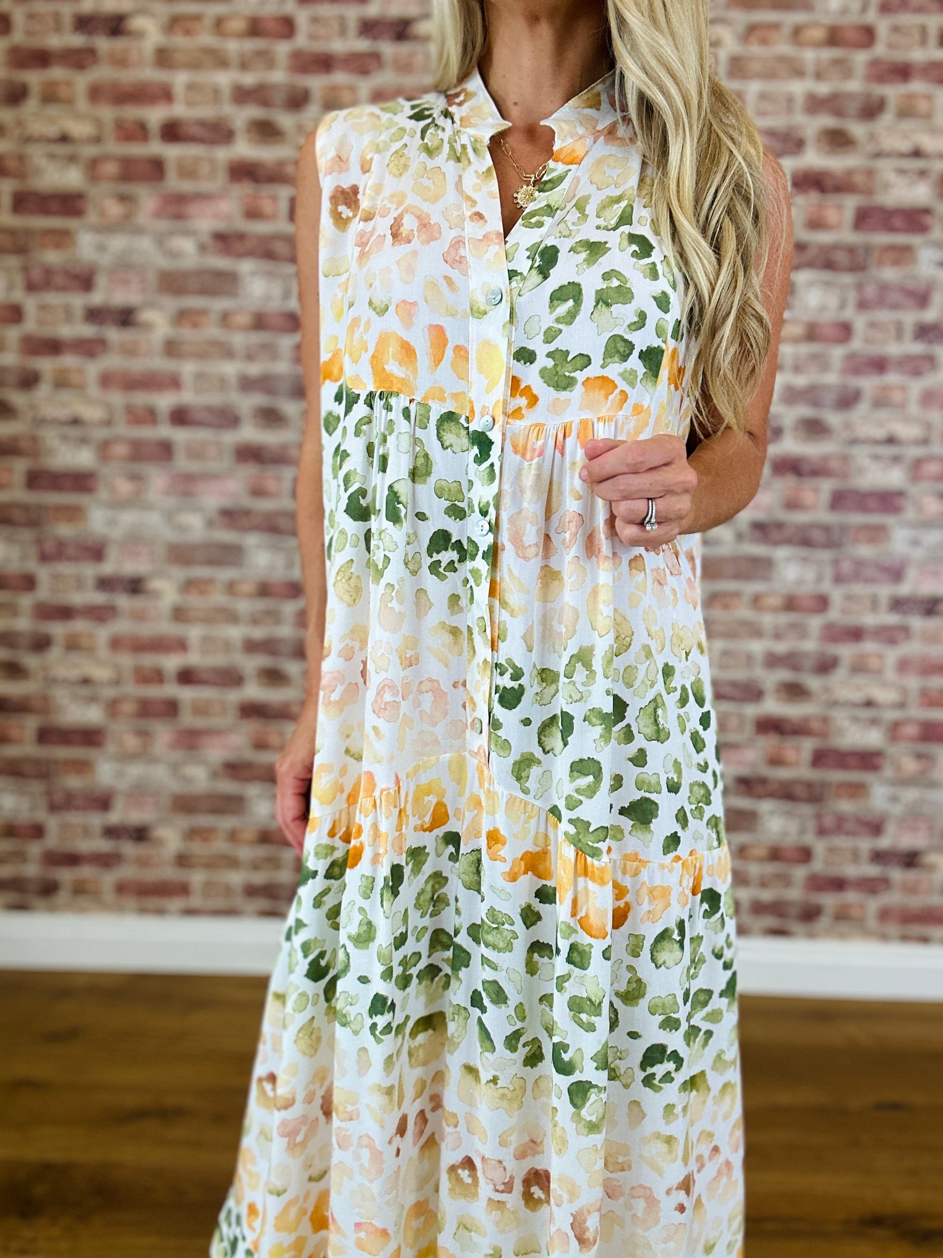 Picture Perfect Dress- KHAKI