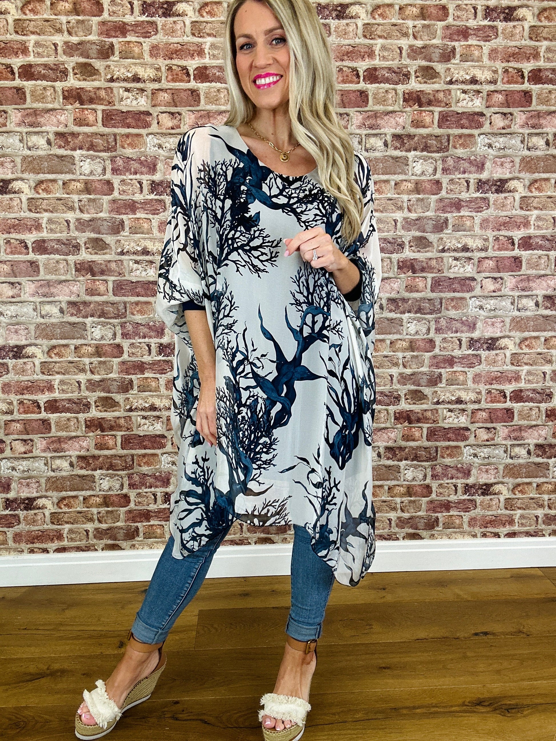 Coral Bay Silk Top