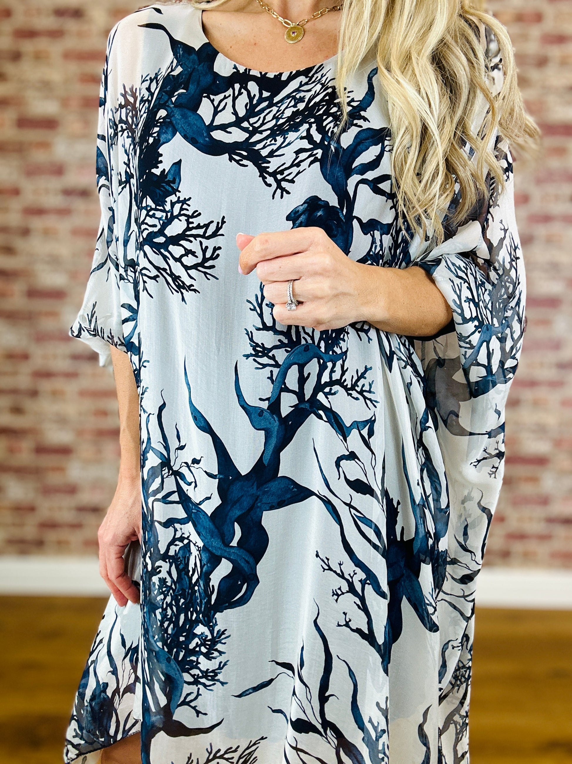 Coral Bay Silk Top