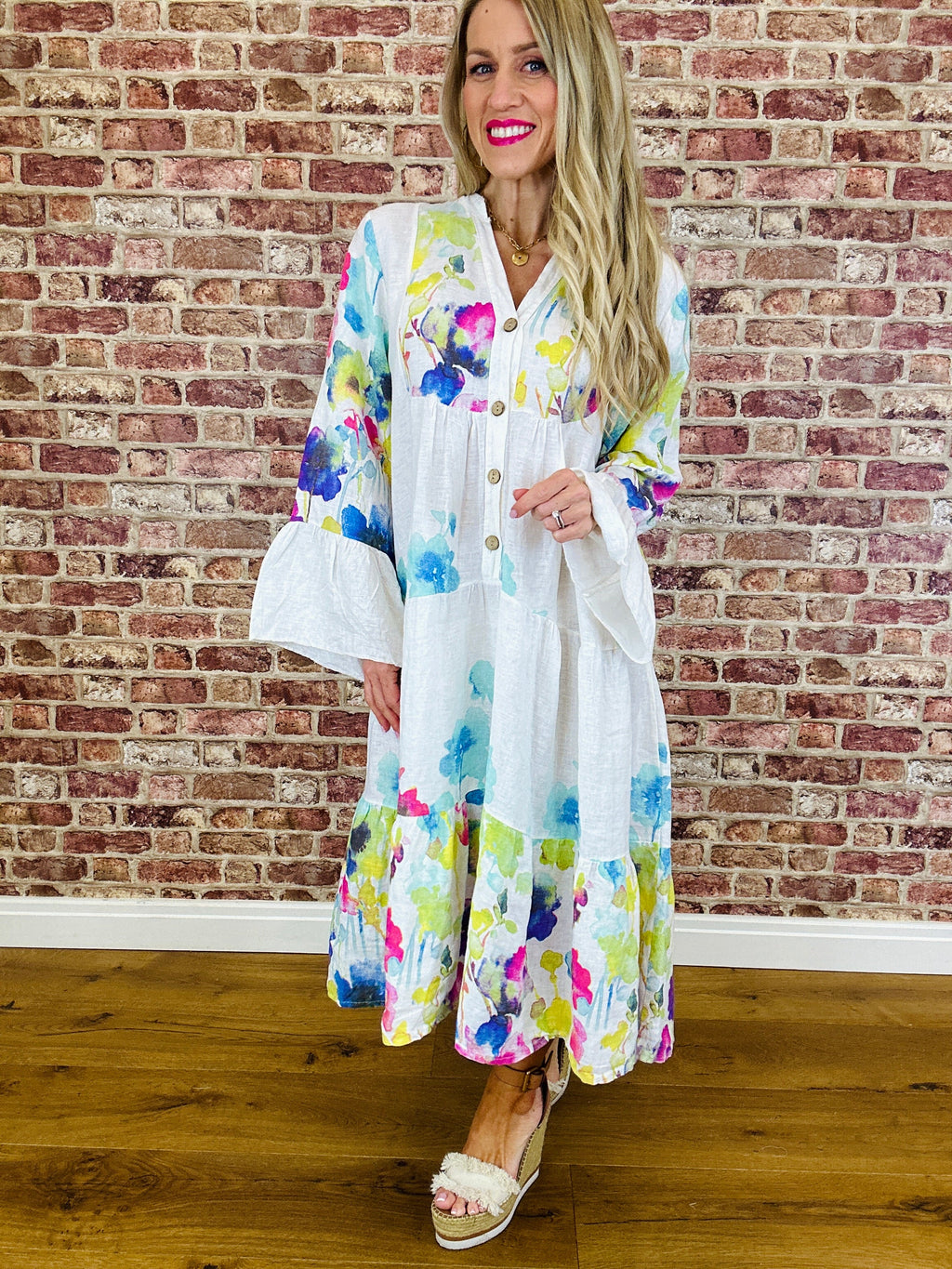 Gardenia Italian Linen Dress